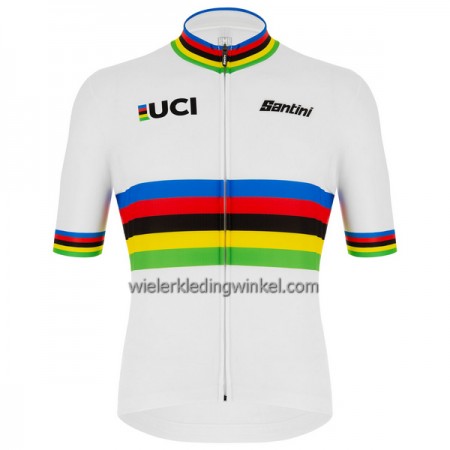 Wielershirt 2023 UCI World Champion Version Wit
